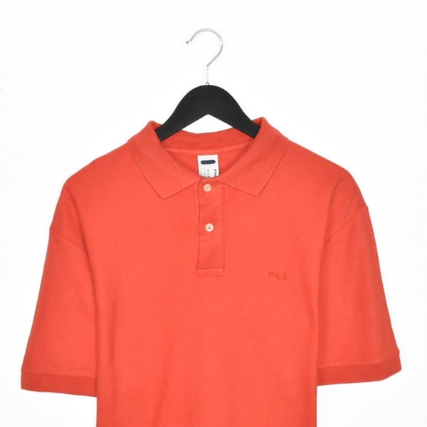 Vintage Fila polo shirt top blouse tee in red