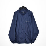 Vintage Champion zip up track jacket windbreaker sweatshirt longsleeve tee pullover jumper in dark blue