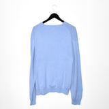 Vintage Polo Ralph Lauren V-neck thin material longsleeve tee pullover sweater in baby blue