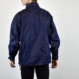 Vintage Disney Mickey Mouse half zip windbreaker fleece pullover in navy blue