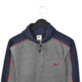 Vintage Nike quarter zip up pullover sweatshirt too in grey and dark blue