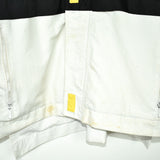 Vintage Adidas zip up tracksuit track jacket trackie sweater jumper sweatshirt pullover long sleeve in white black and yellow