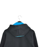 Vintage Adidas hoodie sweater jumper sweatshirt pullover long sleeve tracksuit trackie jacket in blue, grey, black and white